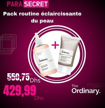 Pack routine éclaircissante du peau-the ordinary